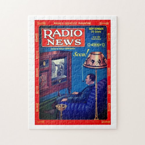 252 Piece Puzzle of 1928 Radio News Cover