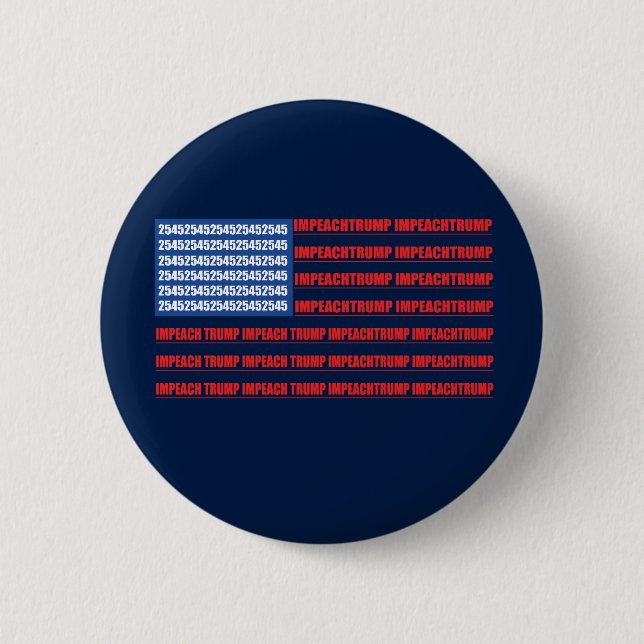 2545 Flag Impeach Trump Button (Front)