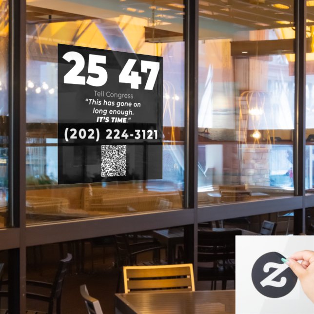 2547  WINDOW CLING (Restaurant Window)