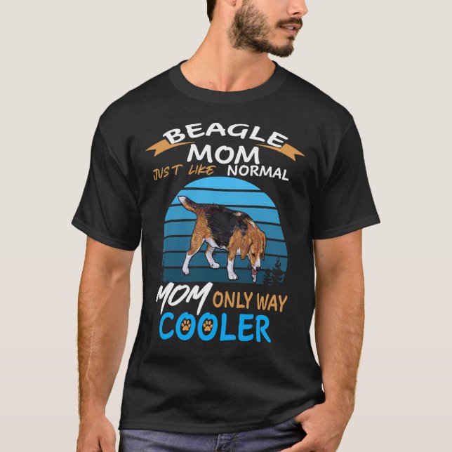 254 Beagle Mom Cooler T-Shirt (Front)