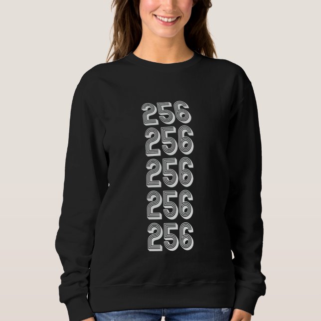256 Area Code Vancouver BC Sweatshirt (Front)