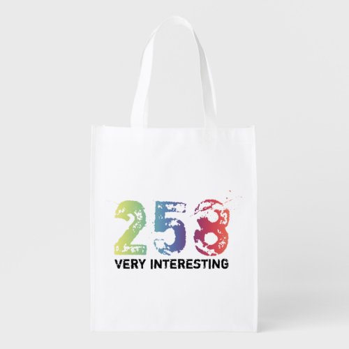 258 Very Interesting Grocery Bag