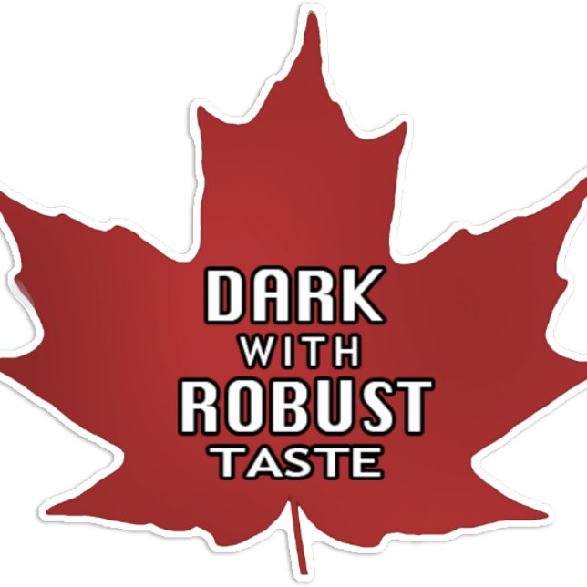 25 (3/4”) Maple Leaf Grade Dark Robust Taste Sticker (Creator Uploaded)