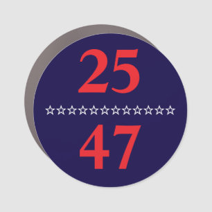 25/47 Car Magnet
