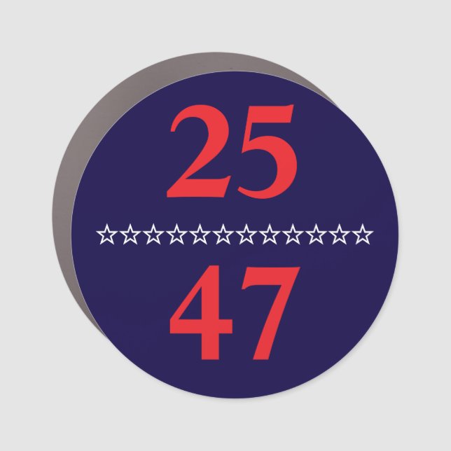25/47 Car Magnet (Front)