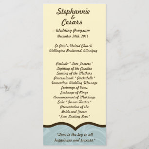 25 4x9 Wedding Program I Mustache You a Question b