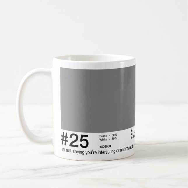 #25 - 50 Shades of Gray Mugs (Left)