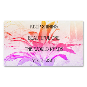 25 Affirmation Fridge Magnets Gift Card Inserts