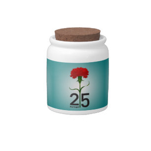 25 April, the Carnation Revolution, Portugal Candy Jar