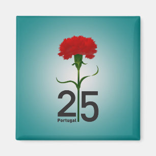 25 April, the Carnation Revolution, Portugal Magnet