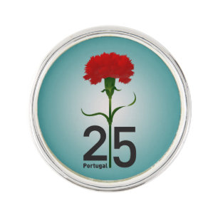 25 April, the Carnation Revolution, Portugal Pin