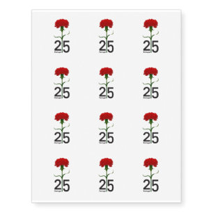 25 April, the Carnation Revolution, Portugal Temporary Tattoos