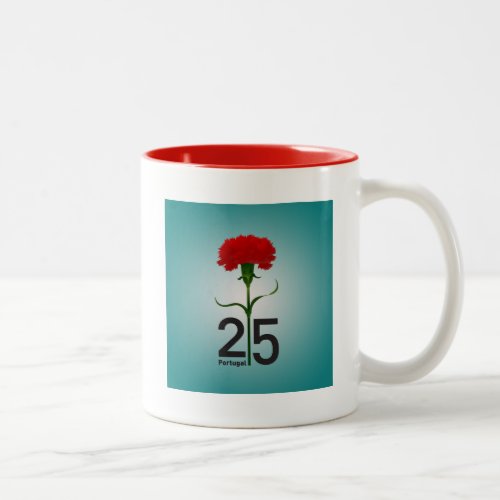 25 April the Carnation Revolution Portugal Two_Tone Coffee Mug