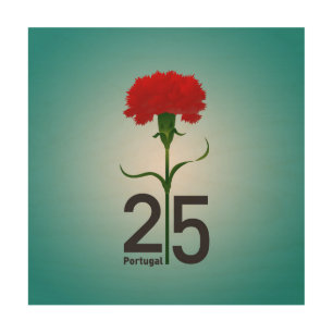 25 April, the Carnation Revolution, Portugal Wood Wall Art