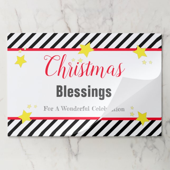 25 Christmas Holiday Themed Paper Placemats (Folded)