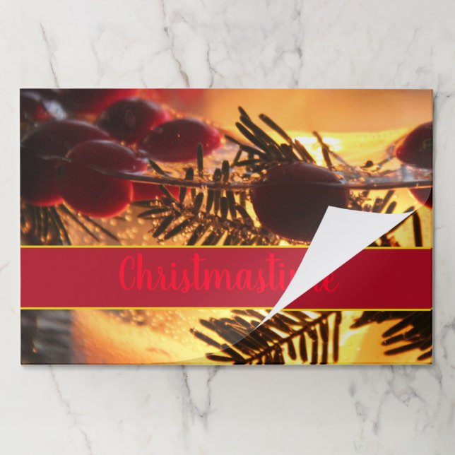 25 Christmastime Paper Placemats (Folded)