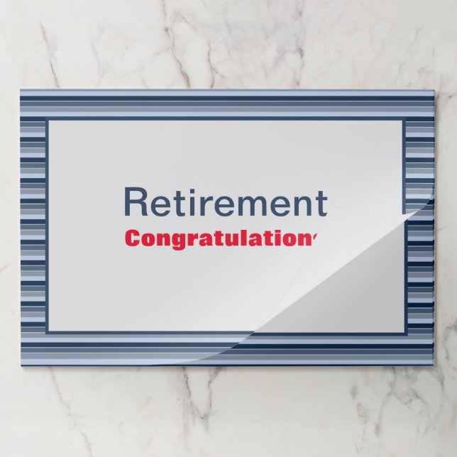 25 Congratulations Placemats For Retirement (Folded)