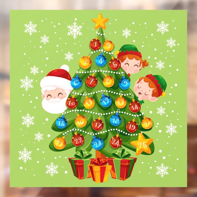 25 Days of Christmas, Christmas Tree  Window Cling (Sheet 2)