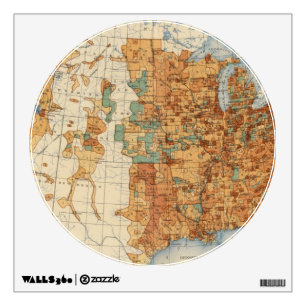 25 Density of increase of population, US, 18901900 Wall Sticker