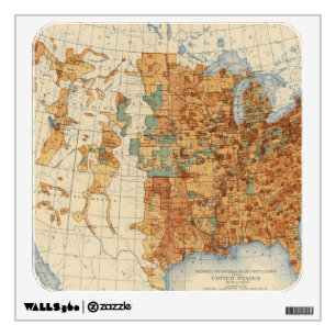 25 Density of increase of population, US, 18901900 Wall Sticker