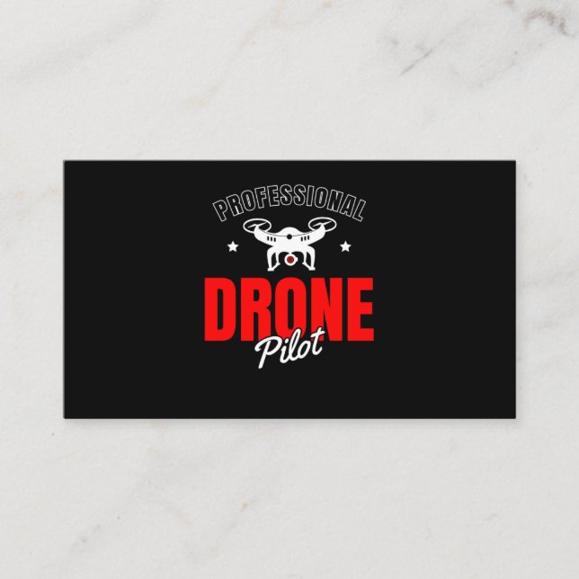 25.Drones for a Drone Pilot Business Card (Front)