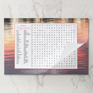 25 Fishing Game Paper Placemats