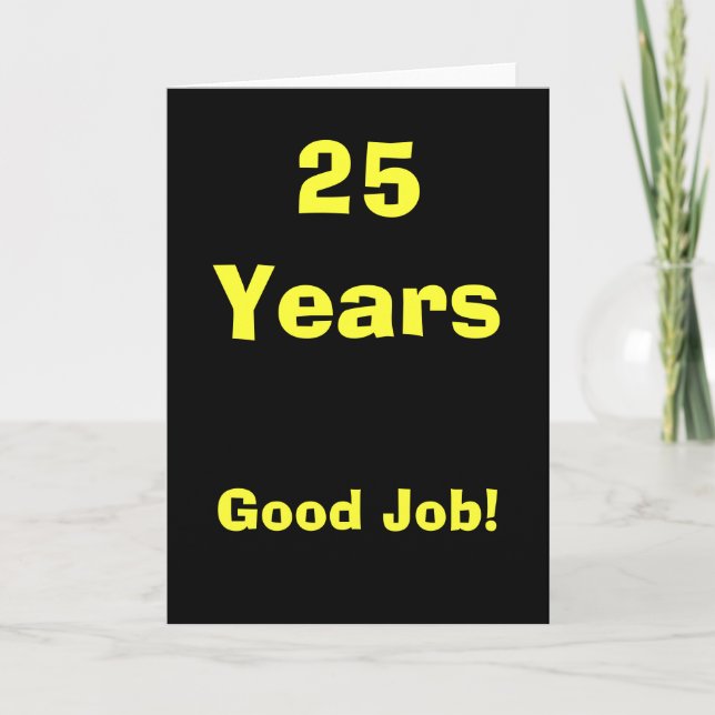 25 Good Job! Card (Front)
