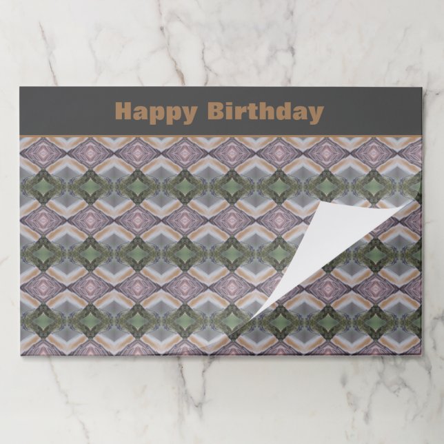 25 Happy Birthday Paper Place Mats (Folded)