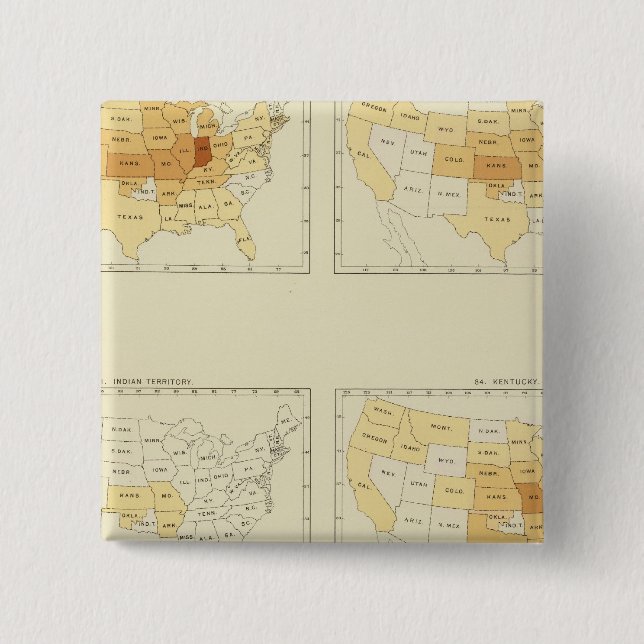 25 Interstate migration 1890 INLA Pinback Button (Front)