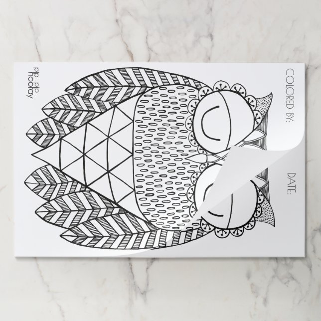 25 Large Coloring Pages for Kids Activity Paper Pa Pad (Folded)