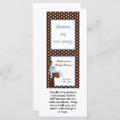 25 Lollipop Topper Blue Mod Mom Polka Dots (Front/Back)