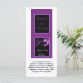 25 Lollipop Topper Mis XV Purple Lilac Black (Standing Front)