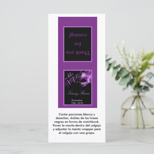 25 Lollipop Topper Mis XV Purple Lilac Black (Standing Front)