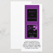 25 Lollipop Topper Mis XV Purple Lilac Black (Front/Back)