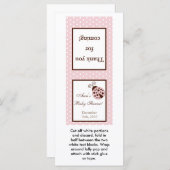 25 Lollipop Topper Pink Ladybug (Front/Back)