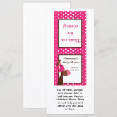 25 Lollipop Topper Pink Mod Mom Polka Dots (Front/Back)