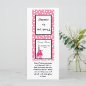 25 Lollipop Topper Pink Poodle in Paris Eiffel (Standing Front)