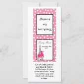 25 Lollipop Topper Pink Poodle in Paris Eiffel (Front)