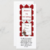 25 Lollipop Topper Red Sock Monkey Argyle (Front/Back)