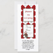 25 Lollipop Topper Red Sock Monkey Argyle (Front)