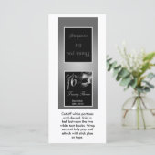 25 Lollipop Topper Sweet 16 Silver Black (Standing Front)