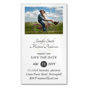 25 Magnetic PHOTO Save the Dates for less than $10 Business Card Magnet