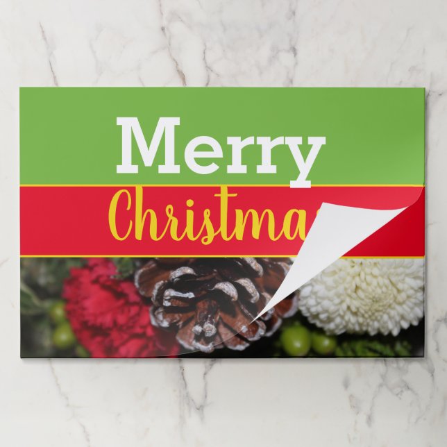 25 Merry Christmas Paper Placemats (Folded)