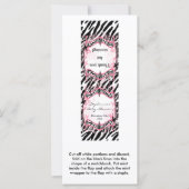25 Mint Matchbooks Girly Butterfly Zebra Print (Front)