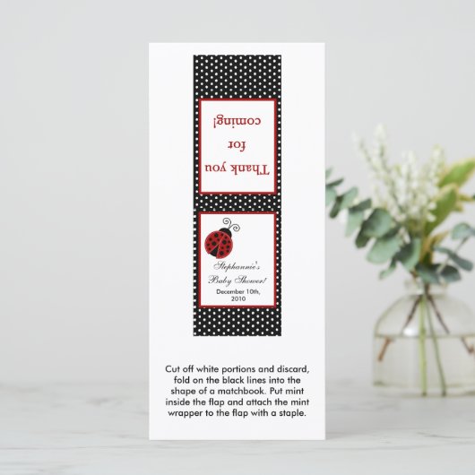 25 Mint Matchbooks Red Ladybug (Standing Front)