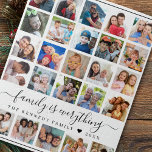 25 Multi Photo Collage Quote Family Name Jigsaw Puzzle<br><div class="desc">Bring heartwarming memories to life with our jigsaw puzzle. Create your own 25 piece photo collage that mirrors the individuals you cherish most. Add a touch of personalization with your family name and be reminded that 'Family is Everything'. Uncover your masterpiece one piece at a time.</div>