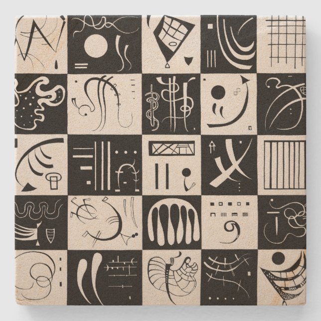 25 of Thirty | Wassily Kandinsky | Stone Coaster (Front)