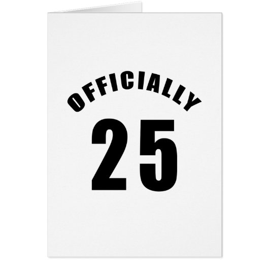 25 Officially Design Cards (Front)