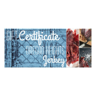 25 Pack Business Gift Certificate Rustic Tin Panel