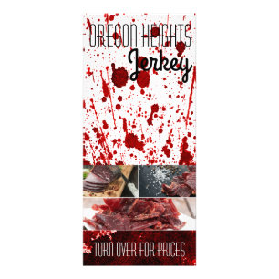 25 Pack Business Price List Blood Splatter Vampire Rack Card